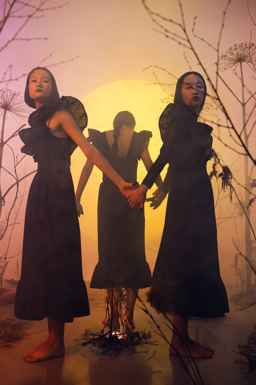 Women in Black Dresses